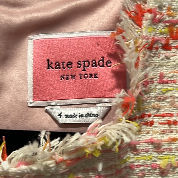 Kate Spade New York Multi Tweed Shift Dress Women’s Size 4 - Picture 3 of 12